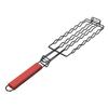 Hot Dog Holder for Grilling Iron Multifunctional BBQ Sau Grill Rack with Wooden Handle for Mt Vegetables