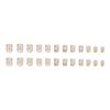 Fresh and Sweet Ice Waxy Flower Removable Manicure 24 Pieces Press On Nails