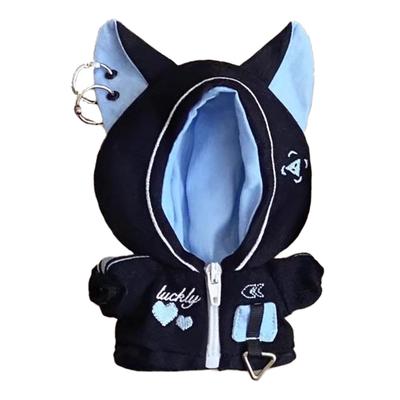 Cat Ear Cyberpunk Jersey Blue Plush Clothes [For 10cm] [Used]