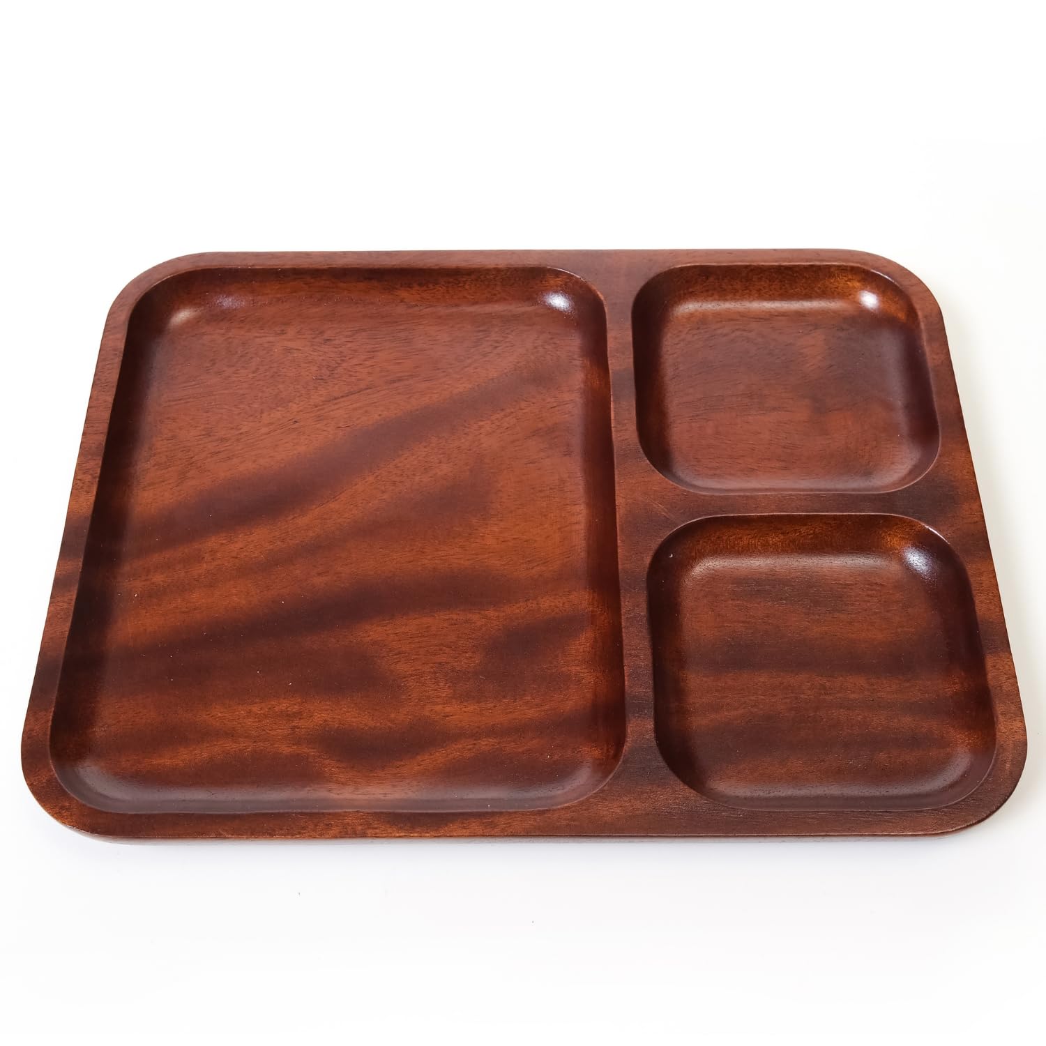 

Tokunari Divided Lunch Plate (Wooden Lacquerware/26 x 20cm) | Convenient Divided Plate TBI-101 [Food Sanitation Law Compliant]