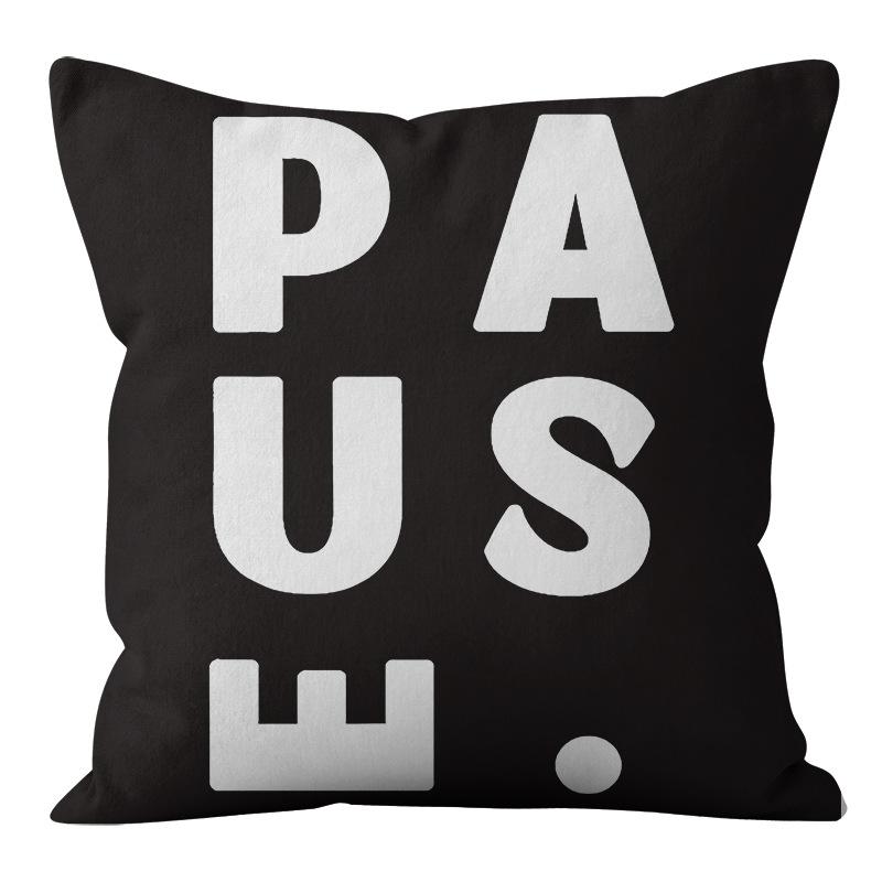 Stil Minimalist Nordic Alb-Negru Abstract Geometric Față de Pernă Acasă Living Canapă Pernă Față de Pernă