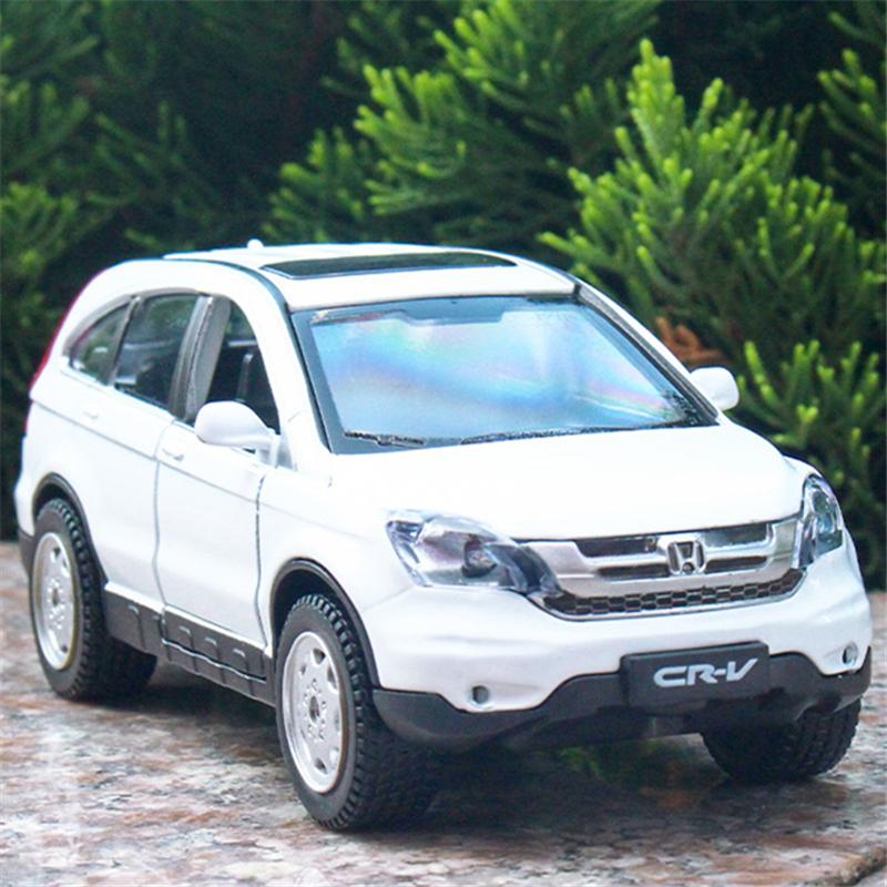 1/32 HONDA CRV SUV Alloy Car Model Diecast Metal Toy Vehicles Car Model Simulation Sound and Light Collection Childrens Toy Gift