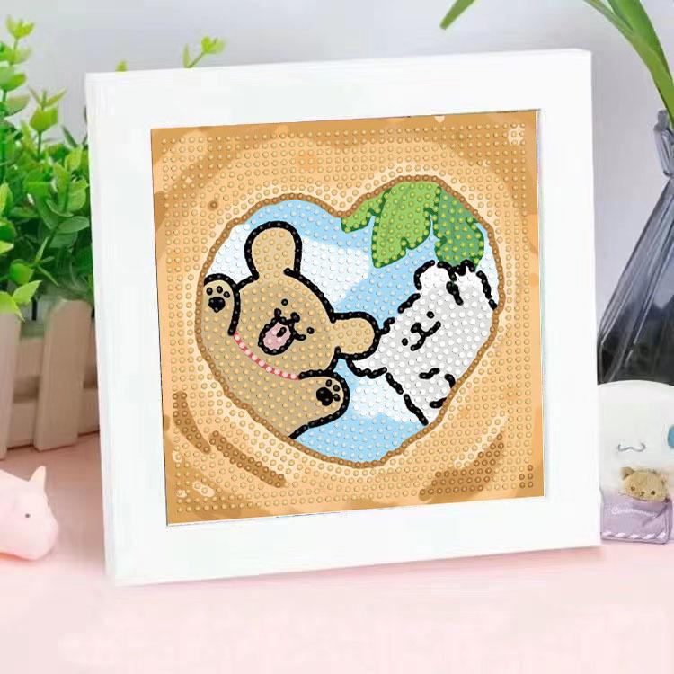 Diamond Painting Diy Children'S Handmade Sticker Lines Puppy Cartoon Decoration Sticker Painting