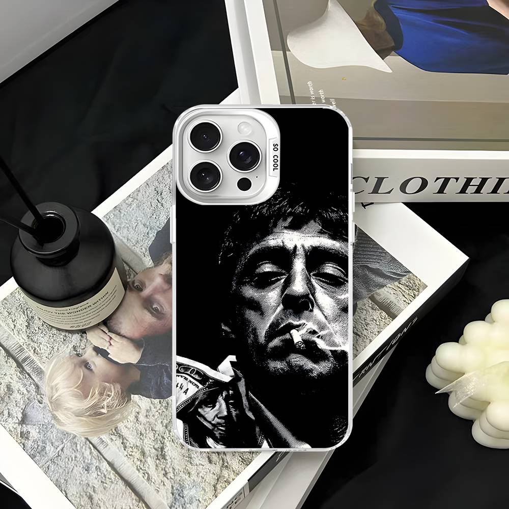 

Classic Tonny Montanas Scarface Colorful Phone Case Cover Suitable For IPhone 12 11 13 14 15 16 17 Max Pro Plus iPhone 17 Pro