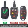 Sleutelloze Toegang Sleutelbehuizing Vervanging voor Volvo C70 C30 S40 V50 5 Knoppen KR55WK49259, Alleen een Sleutelbehuizing