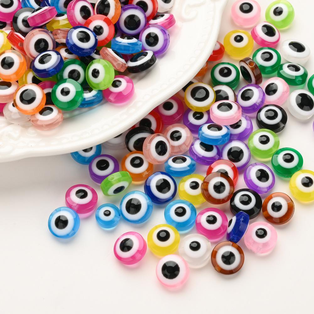 Resin Fish Eye Round Beads for DIY Devil Eye Bracelets, Necklaces, and Accessories