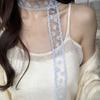 Embroidered Lace Hair Scarf Breathable Sheer Fabric Delicate Floral Pattern for Hair Styling Party Holiday Casual Wear