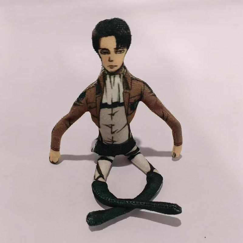 Anime Attack On Titan Levi Cosplay Plüschpuppe Körper Draht Skelett Action Stoffpuppen Zubehör Ornament Geschenke 28cm