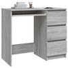 VidaXL Bureau Sonoma gris 90x45x76 cm Bois d'ingénierie 815508