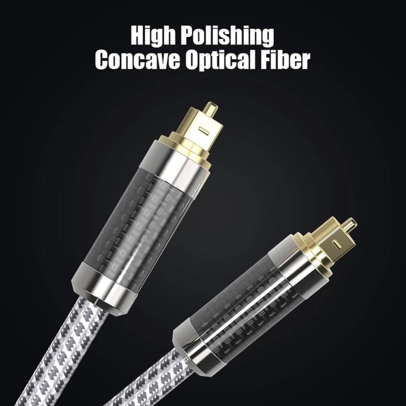 Digital Optical Audio Cable SPDIF Optic Fibre Cable Suitable for-HiFi 7.1 Amplifiers Bluray Player Television Projector