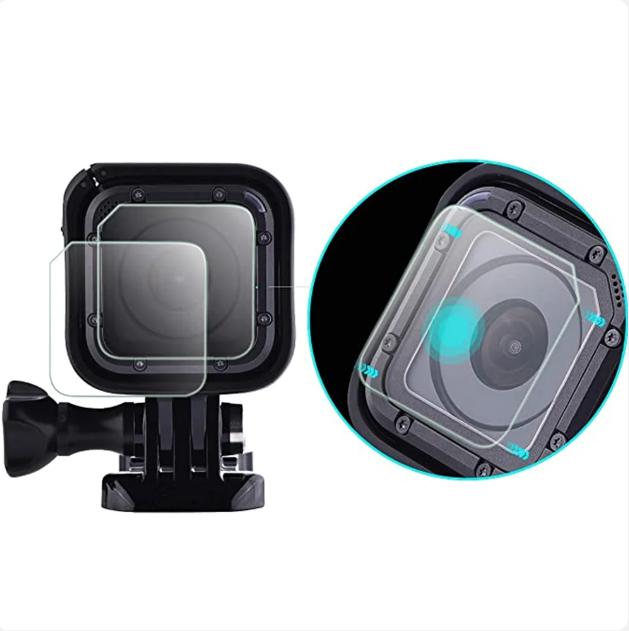 New Camera Tempered Glass Lens With Screen Protector Film For Gopro Hero 4 Session 5 Session