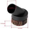 Lamoutor 4Pcs Soft Bristle Vacuum Brush Round Brush Vacuum Attachment Universal Vacuum Dust Brush for Most Vacuum Cleaners Accessories