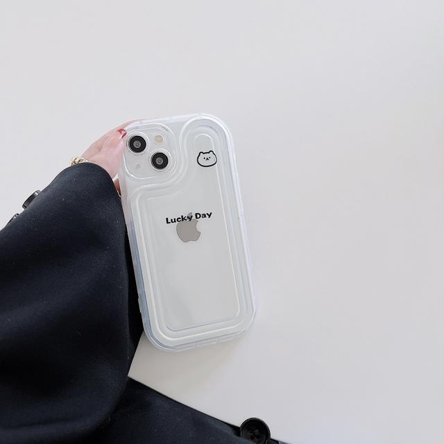 

Lucky 2023, силиконовый мягкий противоударный милый чехол с изображением медведя для Iphone 13 12 11 Promax 14 Pro Max Plus, милый чехол для телефона, капа For iphone 13pro