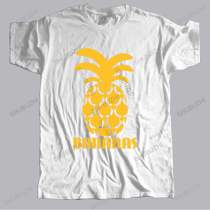 New Unisexs t shirt black tops for Popular Short Sleeve Crewneck Cotton Yellow Pineapple Fruit Unisex Boy T Shirts 3XL Group Dress