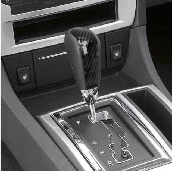 Carbon Fiber Gear Shift Knob Cover Trim for Dodge Charger Chrysler 300C 2004-10