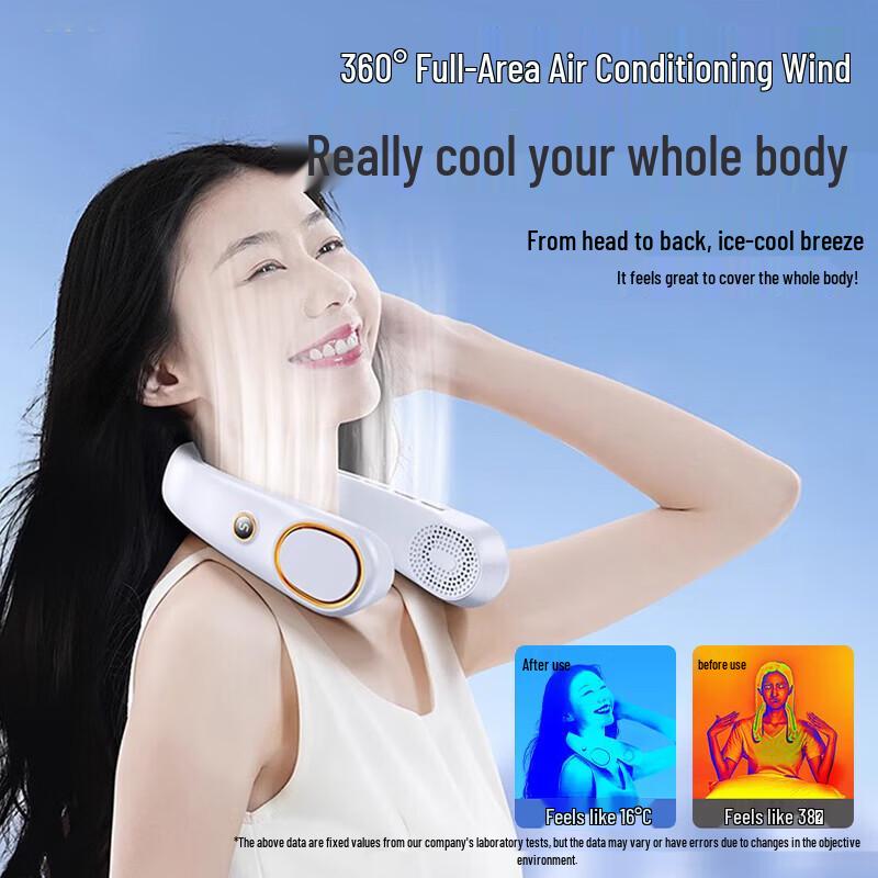 KOVOL Portable Neck & Handheld Fan with Phone Holder