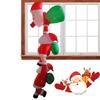 Christmas Inflatable Outdoor Decoration Climbing Santa Claus Gingerbread Inflatable Santa Claus Outdoor with Elf & Reindeer Deco