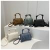 Women's Fashion Simple Casual Crossbody Bag, Pure Color Small Square Bag, Faux Leather Single Shoulder Sling Purse
