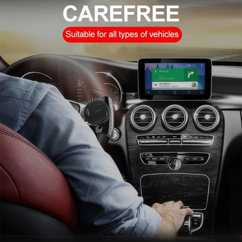 1 pomello del volante a 360 gradi, pomello girevole automatico, potenziatore dello sterzo per auto, in silicone, rinforzante per la maniglia del servosterzo.