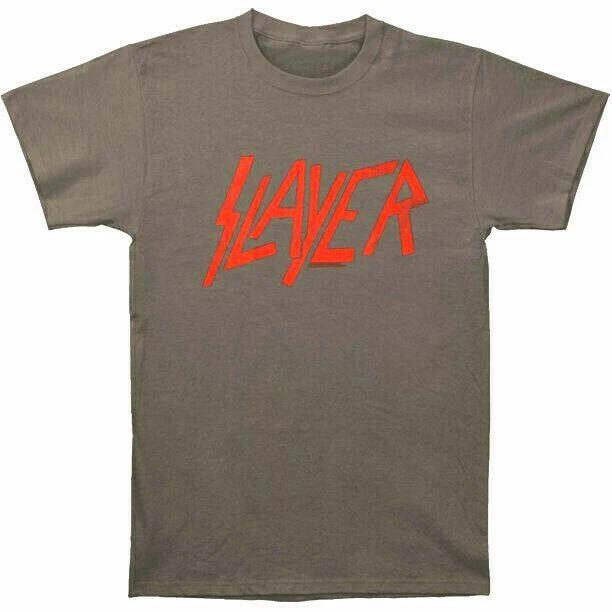 Slayer Distressed Red Logo Mens Cotton T-Shirt S
