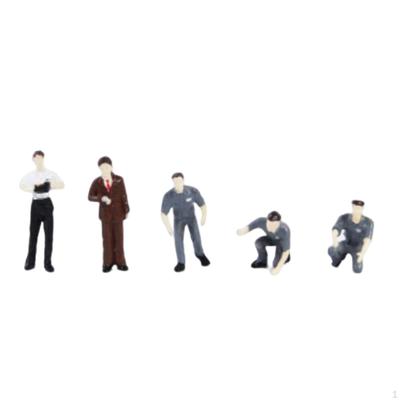5 Pieces Hand Painted 1:64 Figure S Scale Dioramas Miniature Scenes Garden Scene Layout Collections