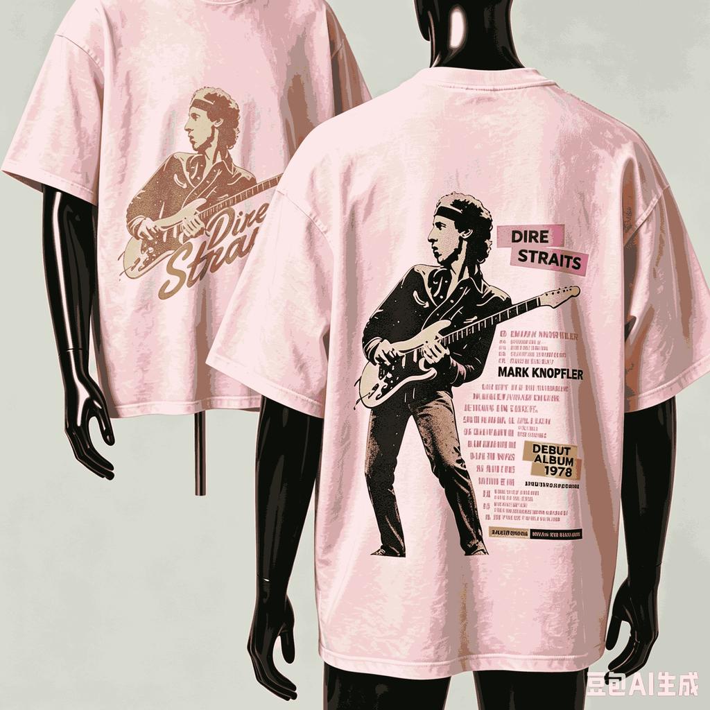 Dire Straits Maglietta Regalo per Fan Unisex Unisex Harajuku Oversize Unisex Manica Corta Streetwear Alta Qualità Coppie Classica Morbida