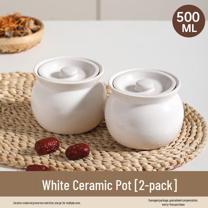 Ceramic Clay Pot Double Boiler Stewing Pot
