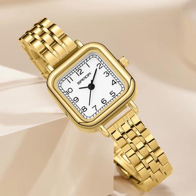 New Classic Top Brand Quartz Watch for Women Waterproof Ladies Square Watches Stainless Steel Strap Wristwatches Reloj Homber