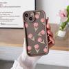 Exclusive for iPhone14 mobile phone case 16promax pink tulip Apple 17 butterfly 13 silicone soft case