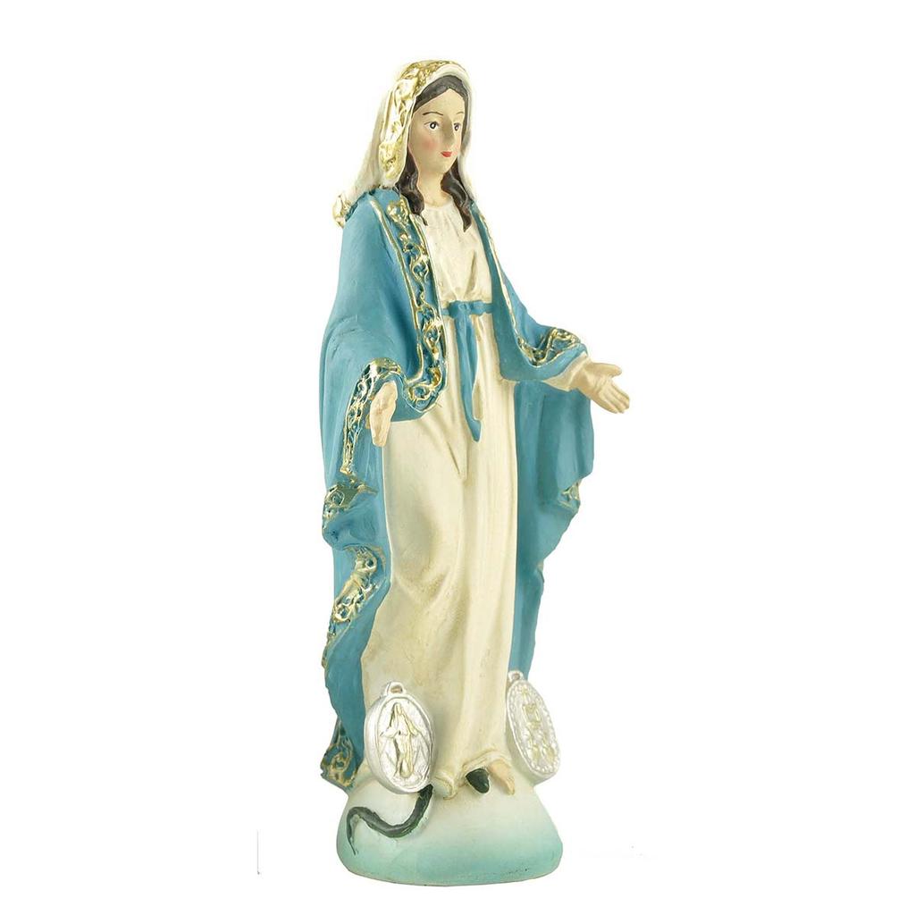 Dame der Wunderbaren Medaille Unsere Liebe Frau von der Gnade Katholische Jungfrau Maria Jungfrau Maria Statuen Katholisches Geschenk Harz Jungfrau Maria Statue