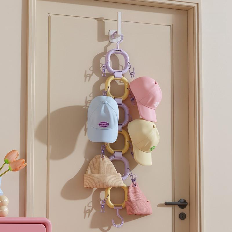 1pcs Over-the-Door Hat Storage Clips Home Baseball Cap Duckbill Hat Organizer Multifunctional Closet Display Rack