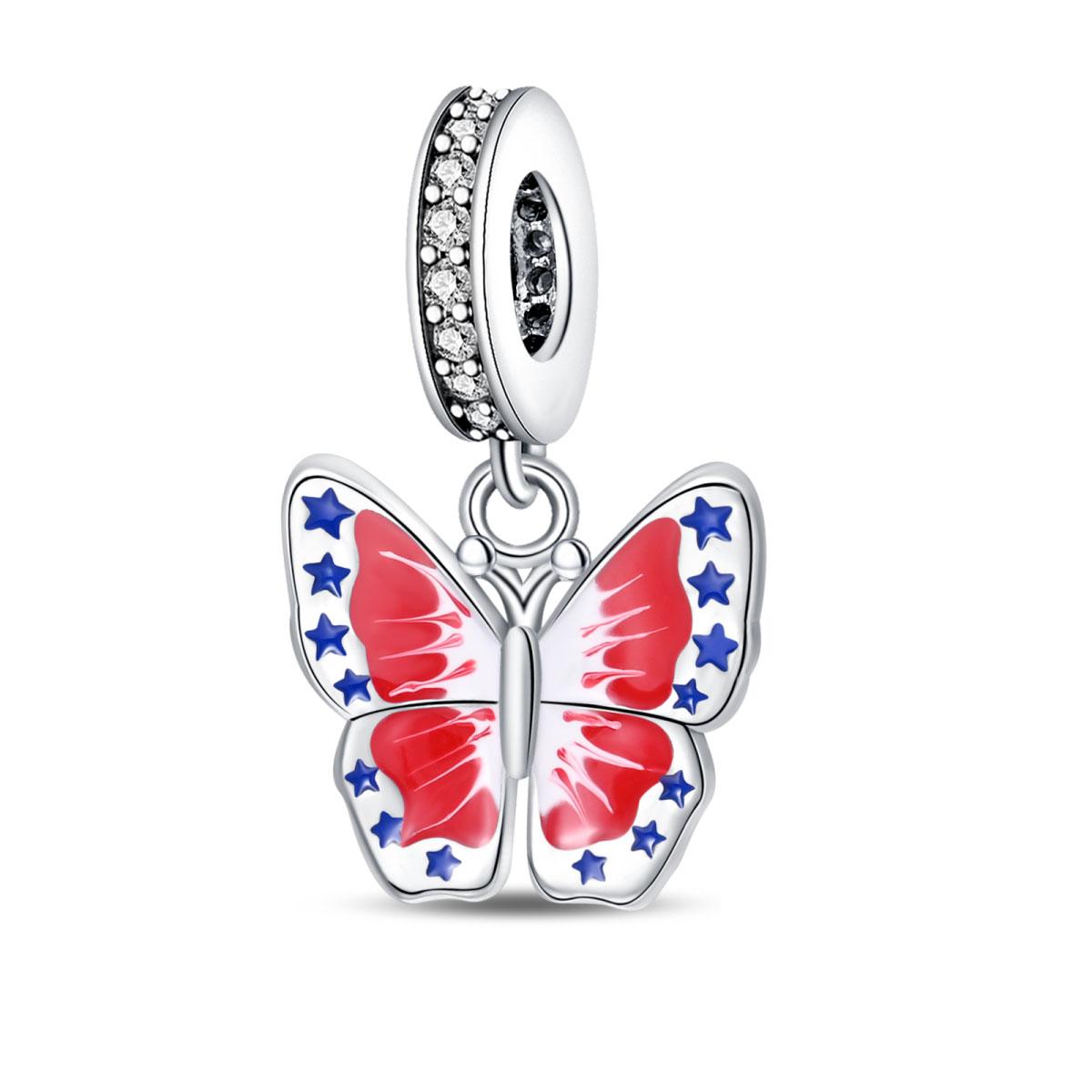 Butterfly Charms   Copper Original Beads Fit Original  Charms Bracelet Beads Jewelry Gifts For Women
