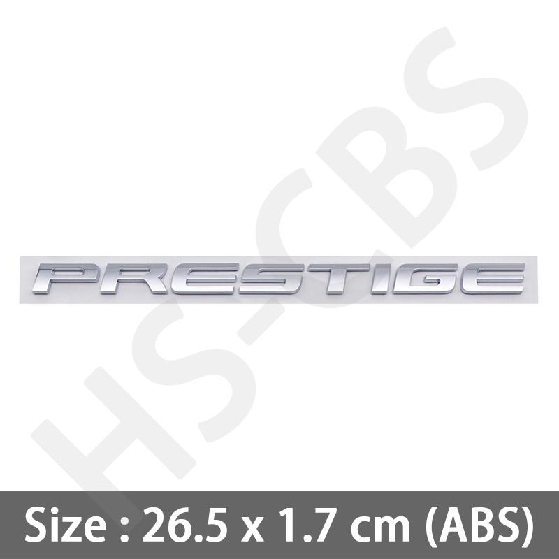 

Black Silver 3D ABS PRESTIGE Letter Emblem Logo Car Rear Trunk Badge Prestige Edition Tailgate Stickers Car Styling Accessories серебряный