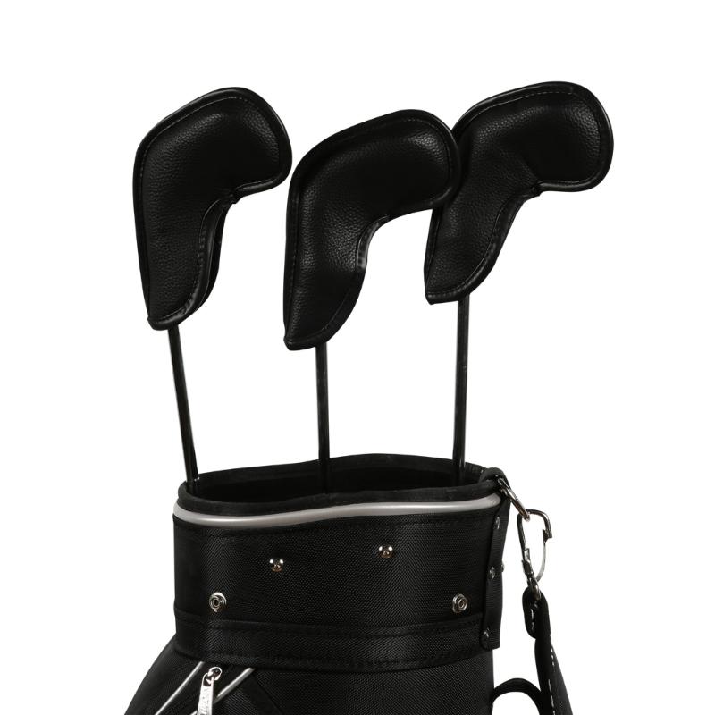 10Pcs Golfs Iron Head Cover Thick PU Leather Golfs Head Cover Replacement Headcover Protective Cover Easy to Use