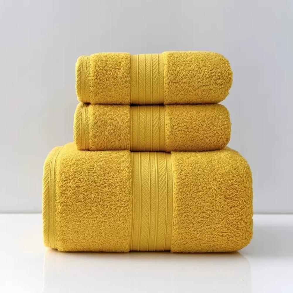 Spot large thickened cotton souvenir towel hotel men's sports face towel plain color broken gear water absorption