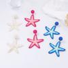 Dopamine Jewelry, Ocean Vacation Atmosphere, Hand-woven Raffia Temperament, Niche Design Earrings