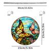 Personalized Butterfly Door Hanging Decor Acrylic Stain Glass Window Hanging Craft Colorful Bedroom Living Room Home Decoration