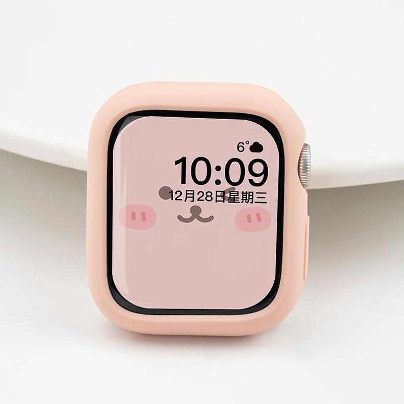 Candy Soft Silicone Case for Apple Watch Cover 10 9 8 7 6 Protection for Iwatch Series 46mm 42mm 45mm 44mm 40mm 41mm Cute Bumper 7