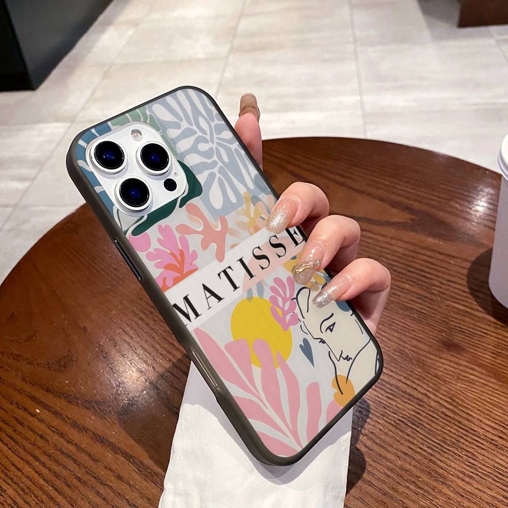 Henri Matisse Art Painting Phone Case Corrugated Pattern Phone Case For iPhone 17 Air 16 15Plus Pro Max Matte Shockprooof Cover