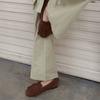Schafsfell-Version~ Nischen-Design Wildleder Fransen Flachsohle Runde Kappe Loafer Damen Frühling Neu Vielseitige Einzel-Schuhe
