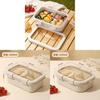 Wheat Straw Lunch Box With Soup Bowl For Office Workers And Students Packaged Food Storage