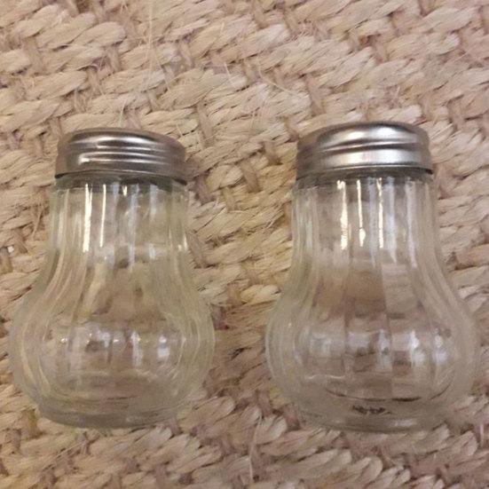 2 bucăți de condimente de bucătărie condimente sare piper borcan de gătit sticla de sticlă pentru grătar