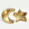 Luxury Eid Al-Fitr Decor Tray Star & Moon Pattern Islamic Ramadan Festive Home Table Decor Eid Mubarak Gift