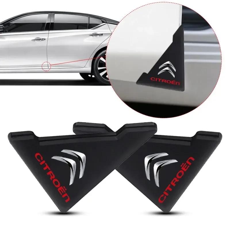 2Pcs Car Door Corner Protectors Scratch-Resistant Anti-Collision Covers for Citroen C1 C3 C4 C5 Cactus C-ELYSEE DS4 DS5 Berlingo