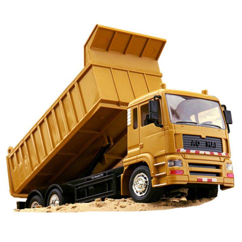 Rc Engineering Truck Remote ControlTransport Truck Power Dump Car Model Children's Toys Boys Birthday Gifts Electric Loader