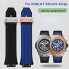 Nuovi Accessori per Orologi Per HUBLOT Cinturino in Silicone Per HUBLOT big bang sportivo impermeabile bocca convessa 27x17mm Inviare strumento