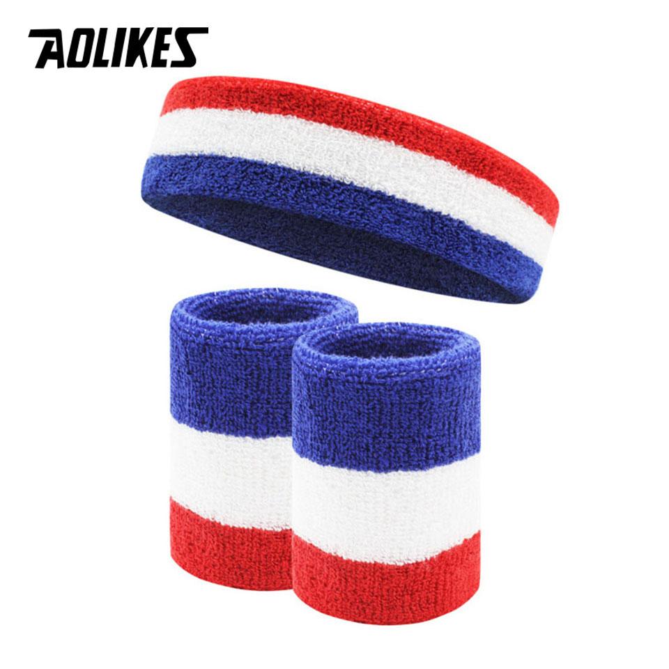 Aolikes Unisex Sport Wristband Sweatband Breathable Running Basketball Badminton Wrist Protector for Safety
