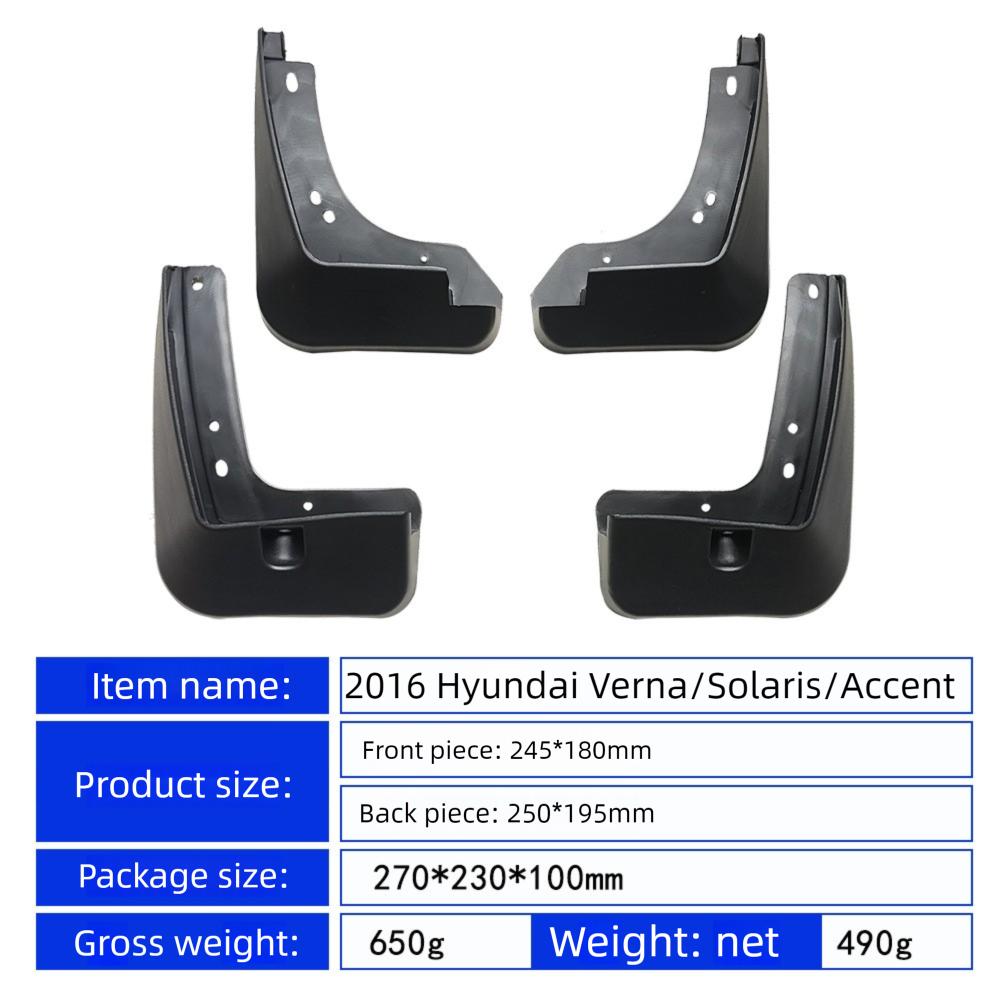 Stänkskydd För Hyundai Verna Solaris Accent  2016 Stänkskärmar Stänkskydd Stänkskärmsdelar