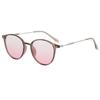 Premium Ins Internet Celebrities Plain Face Cold Brown Frame Blush Sunglasses Xiaohongshu Girl Style Sun Protection Sunglasses