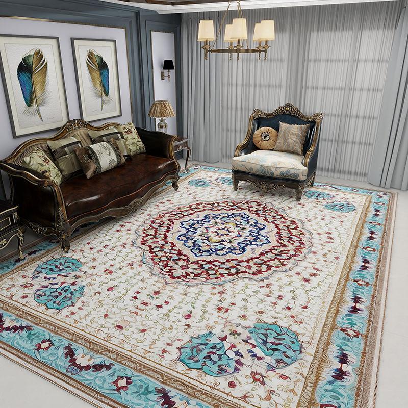 Vintage Teppich Wohnzimmer Teetisch Teppich Europäischer und amerikanischer Luxus High End Persischer Stil Nachttisch Teppich